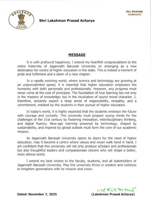 Chancellor Message